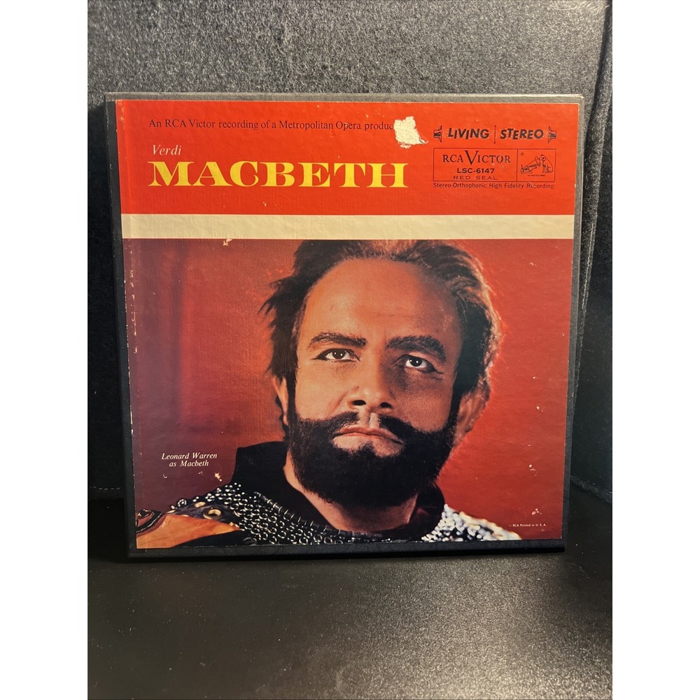 Verdi Macbeth 3-LP Box Set W/ Libretto 1959 RCA Victor LSC-6147 Living Stereo